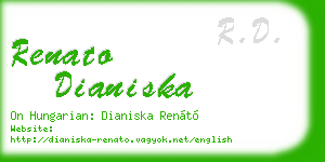 renato dianiska business card