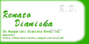 renato dianiska business card